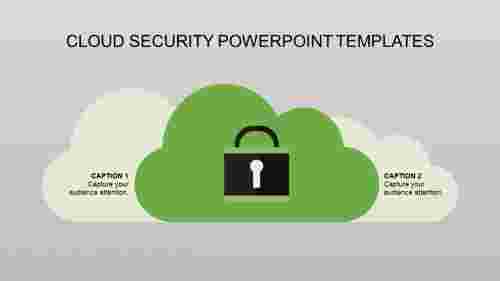 security powerpoint templates-cloud security powerpoint templates-green